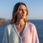 SOFT COLORBLOCK CARDIGAN