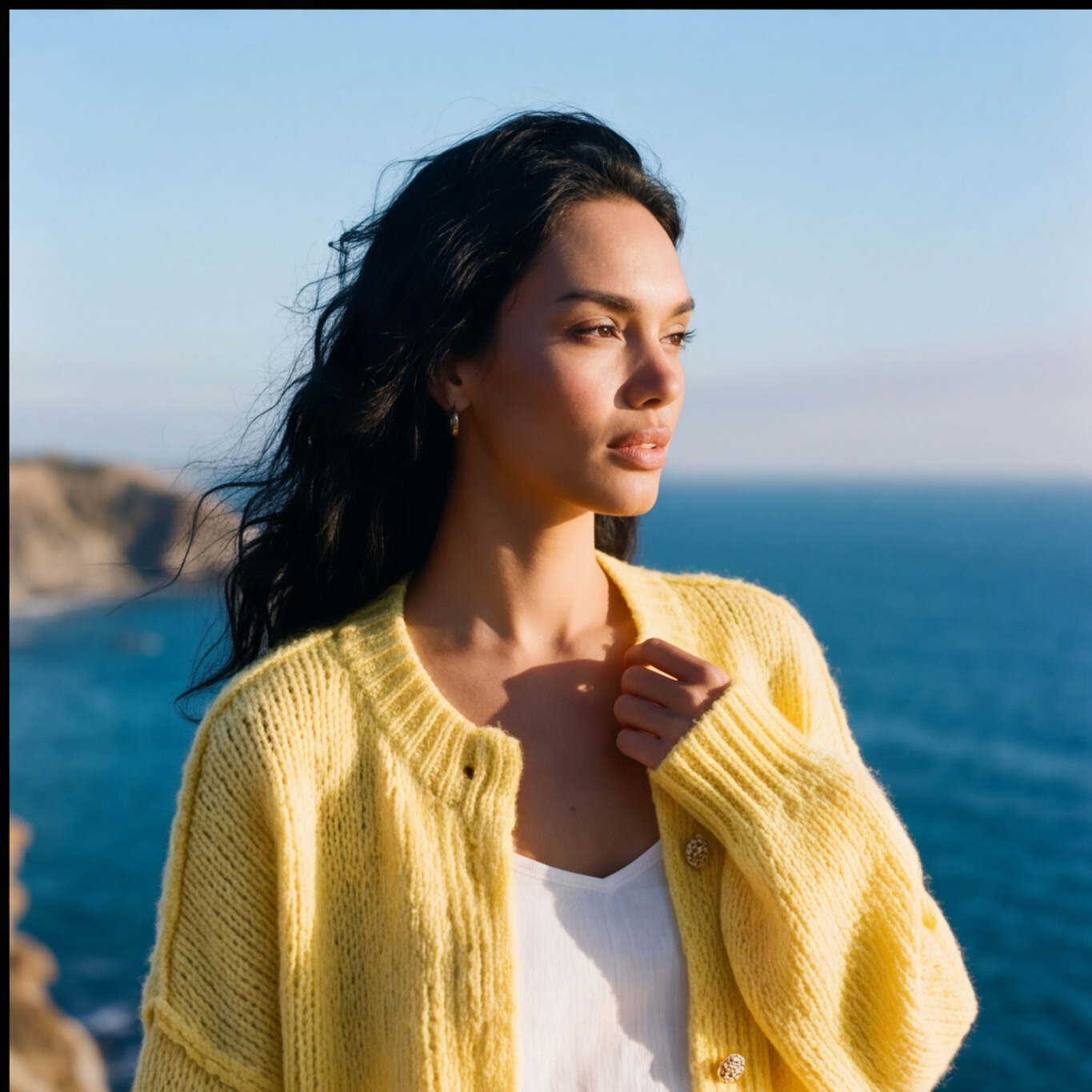 Butter Yellow Knit Cardigan