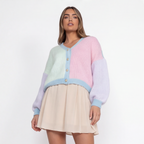 SOFT COLORBLOCK CARDIGAN
